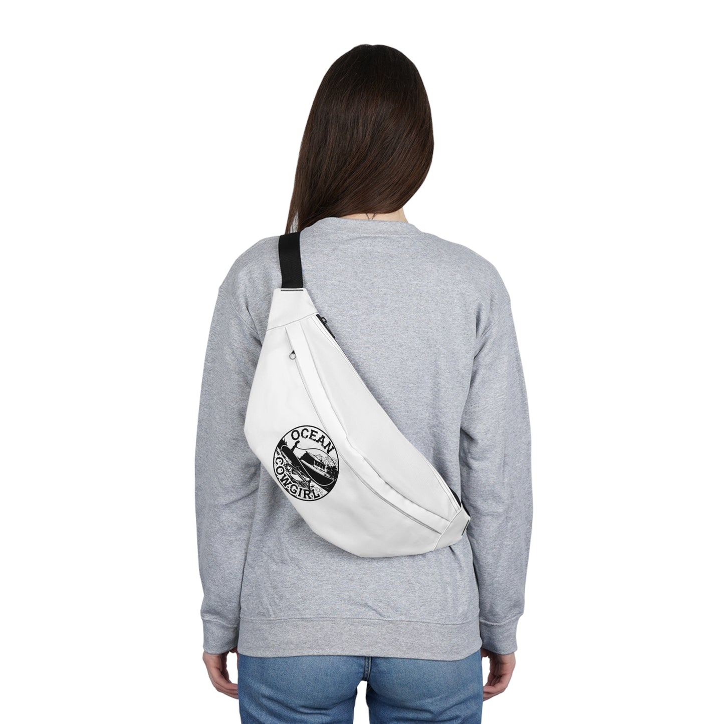 Ocean Cowgirl Adventure Large Fanny Pack, Crossbody Bag, Festival Gear, Travel Accessory, Hiking Essentials