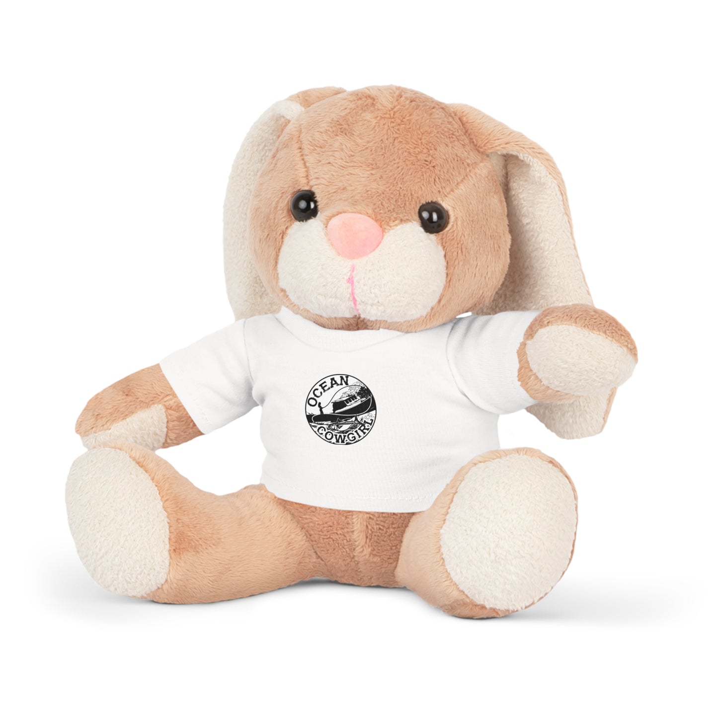 Ocean Cowgirl Adventure Plush Toy with T-Shirt, Cuddly Bear Gift, Children's Toy, Ocean Lover Gift, Birthday Surprise, Playtime Buddy
