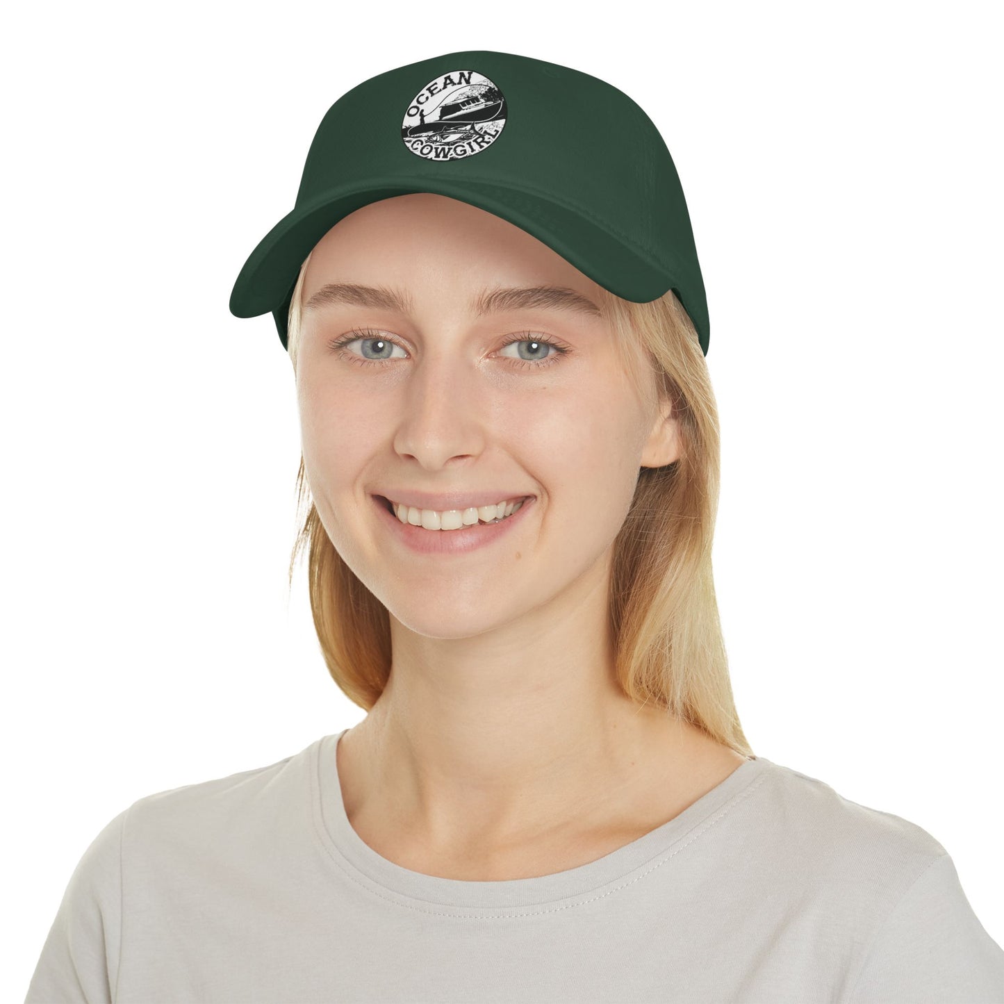 Ocean Cowgirl Low Profile Baseball Cap - Stylish Beach Hat, Outdoor Cap, Gift for Her, Summer Accessory, Coastal Vibes
