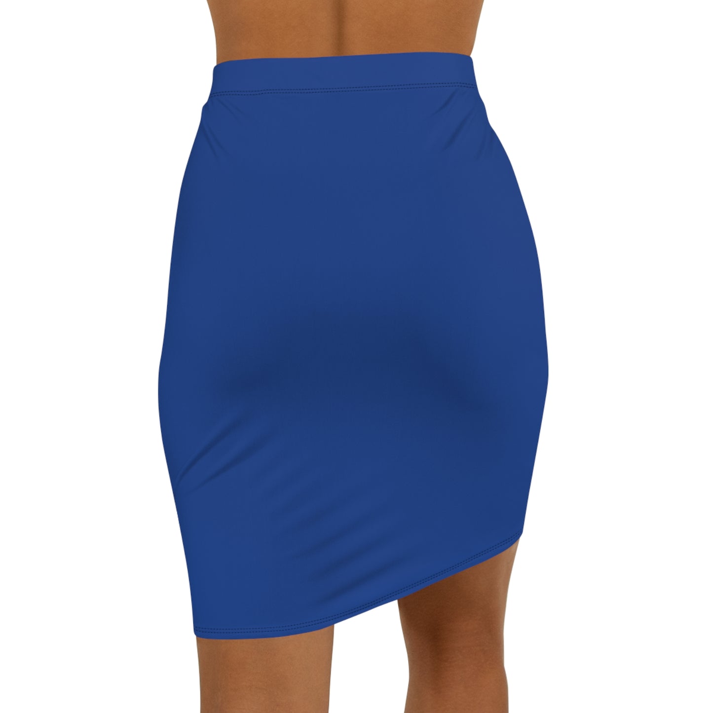 Ocean Cowgirl Stylish Women's Mid-Waist Pencil Skirt, Elegant Blue Skirt for Work, Date Night, Casual Outings, Versatile Fashion Piece, Trendy Outfit