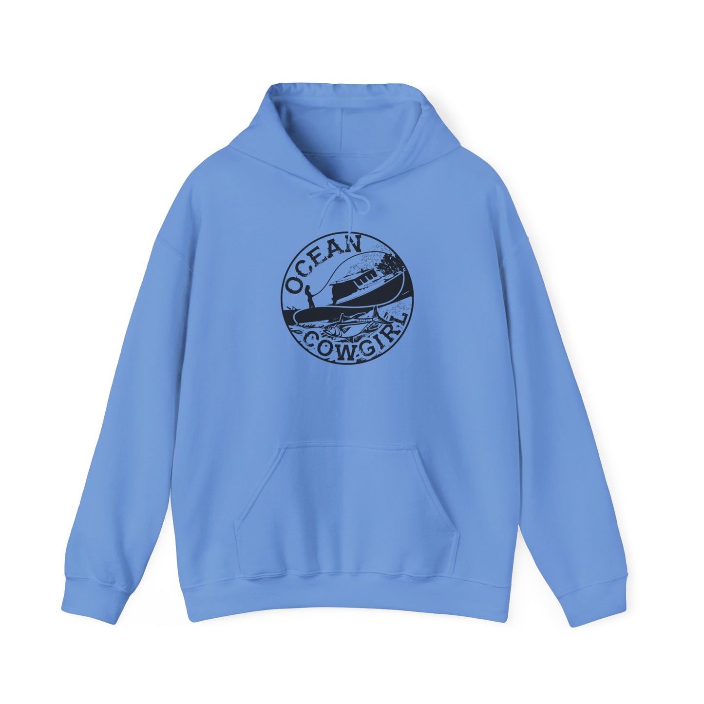 Ocean Cowgirl Hoodie - Cozy Unisex Sweatshirt for Beach Lovers, Perfect Gift for Surfing Enthusiasts, Ocean-Themed Apparel, Casual