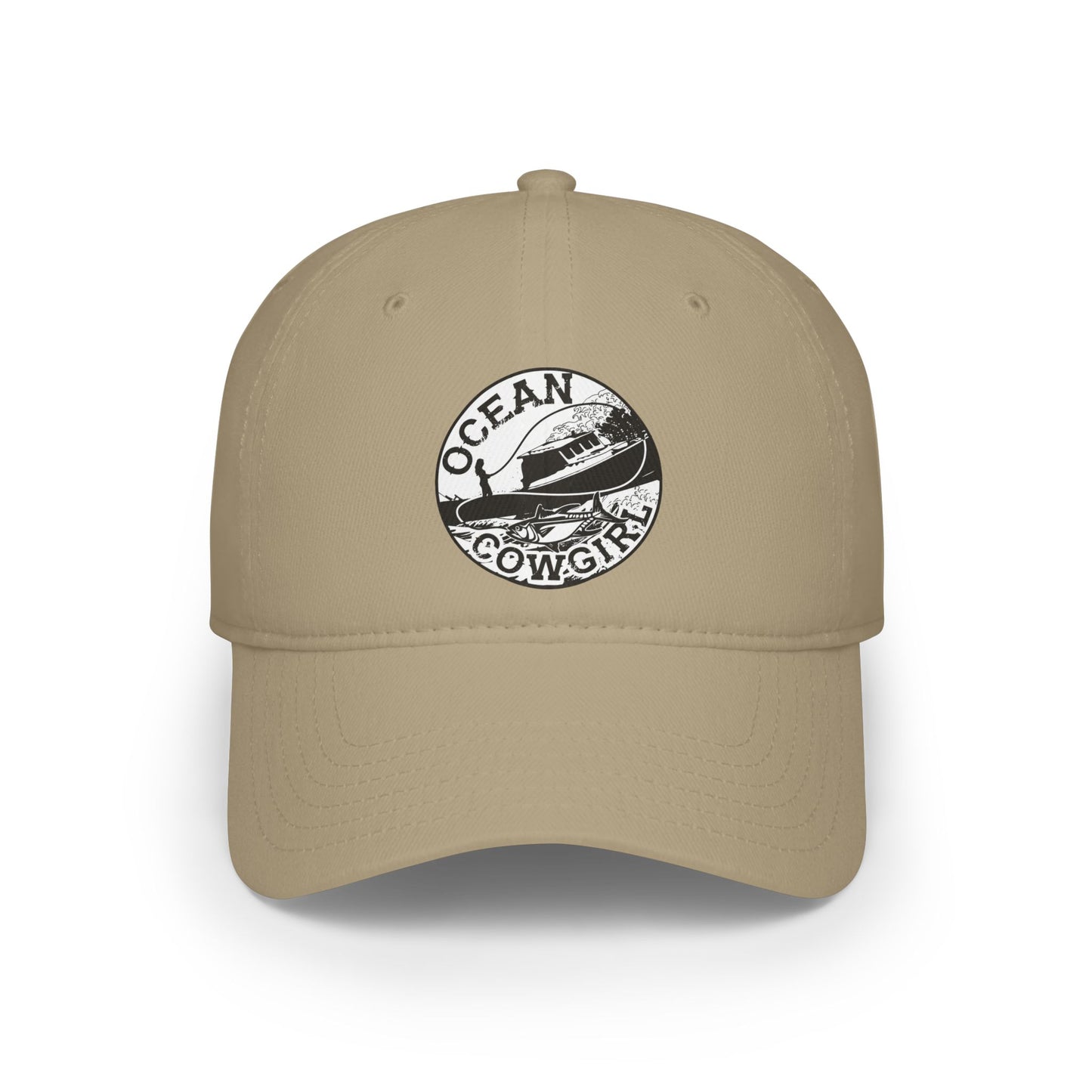 Ocean Cowgirl Low Profile Baseball Cap - Stylish Beach Hat, Outdoor Cap, Gift for Her, Summer Accessory, Coastal Vibes