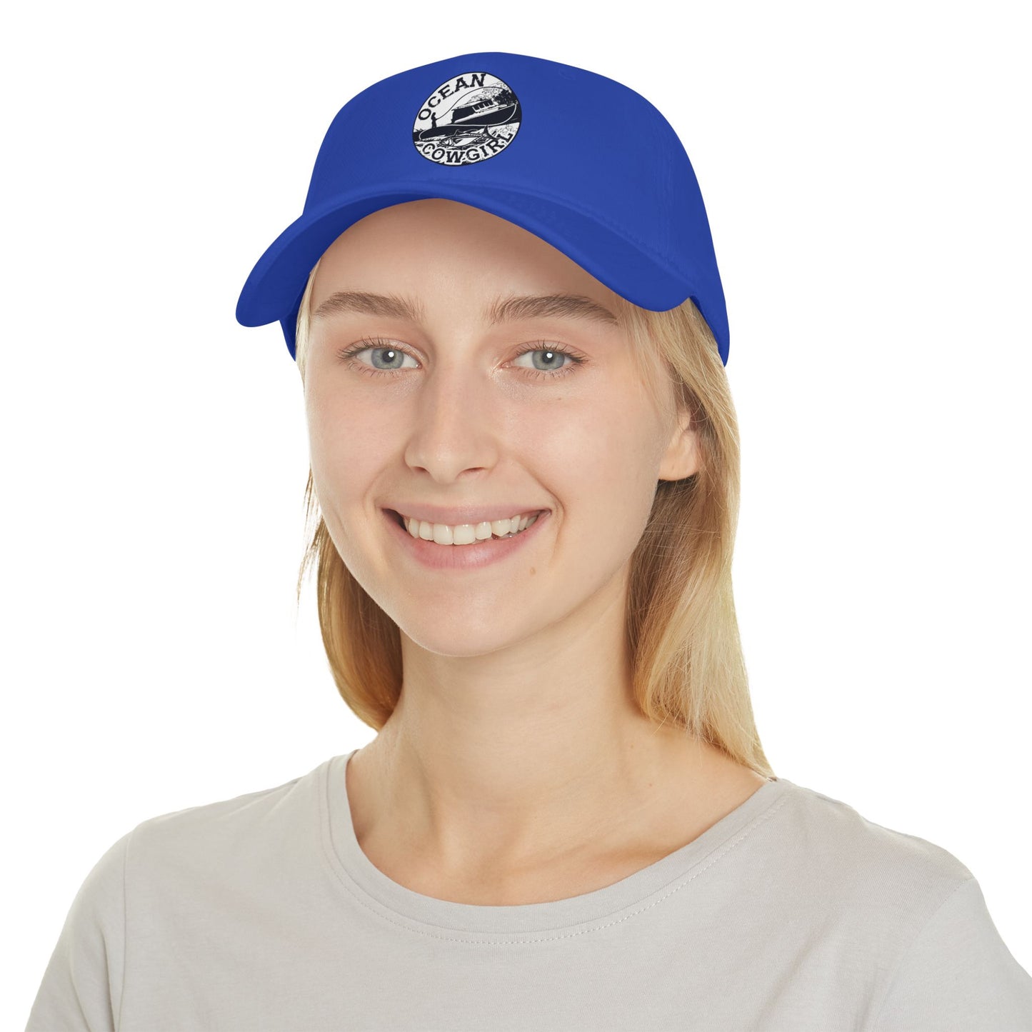 Ocean Cowgirl Low Profile Baseball Cap - Stylish Beach Hat, Outdoor Cap, Gift for Her, Summer Accessory, Coastal Vibes