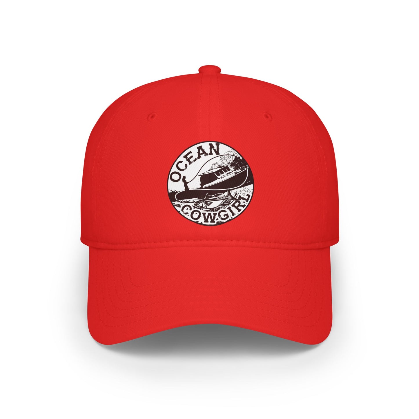 Ocean Cowgirl Low Profile Baseball Cap - Stylish Beach Hat, Outdoor Cap, Gift for Her, Summer Accessory, Coastal Vibes