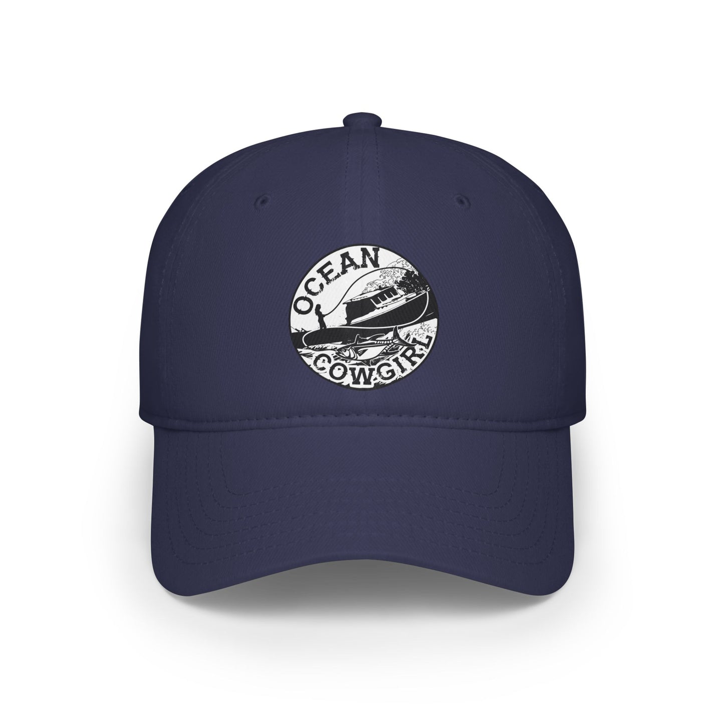 Ocean Cowgirl Low Profile Baseball Cap - Stylish Beach Hat, Outdoor Cap, Gift for Her, Summer Accessory, Coastal Vibes