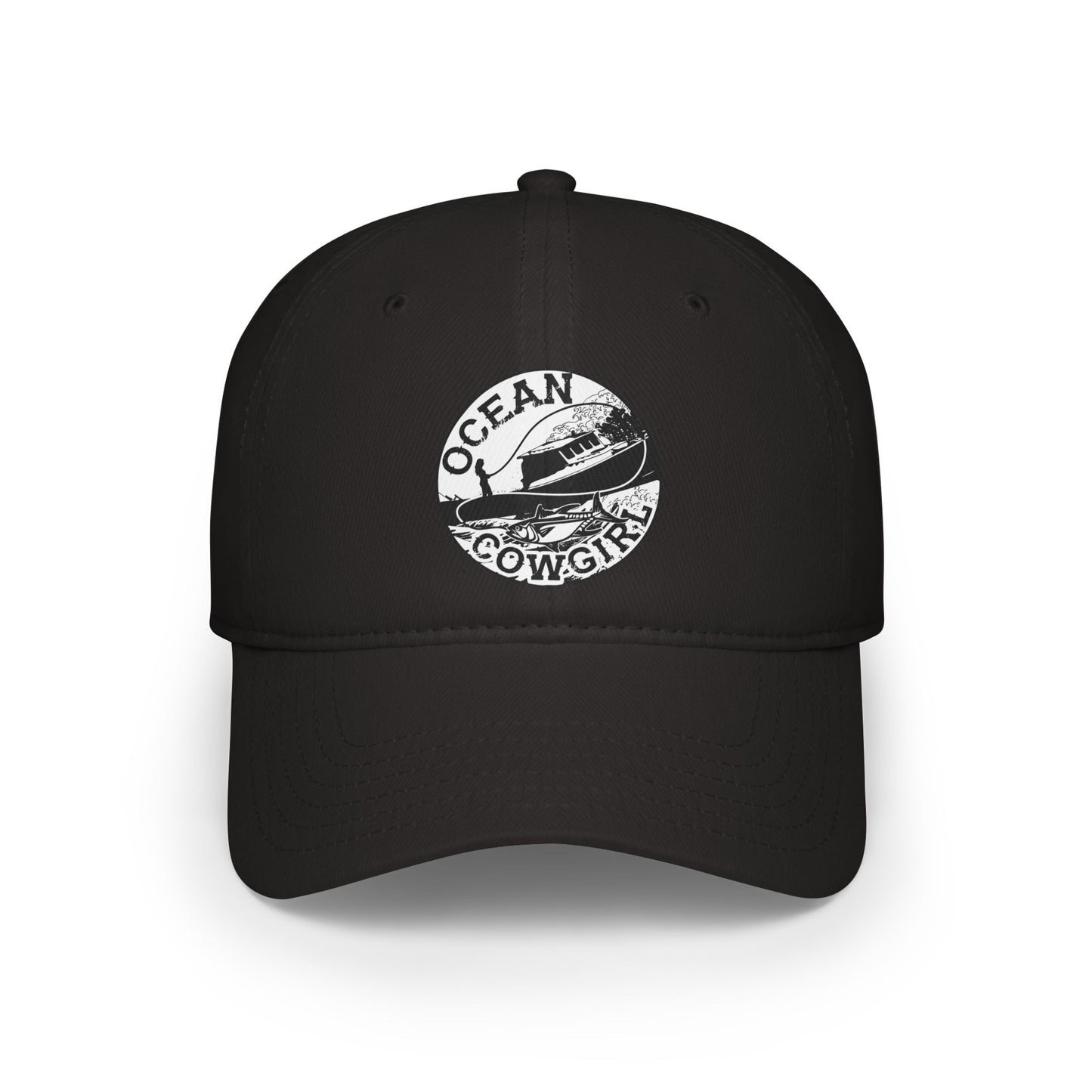 Ocean Cowgirl Low Profile Baseball Cap - Stylish Beach Hat, Outdoor Cap, Gift for Her, Summer Accessory, Coastal Vibes
