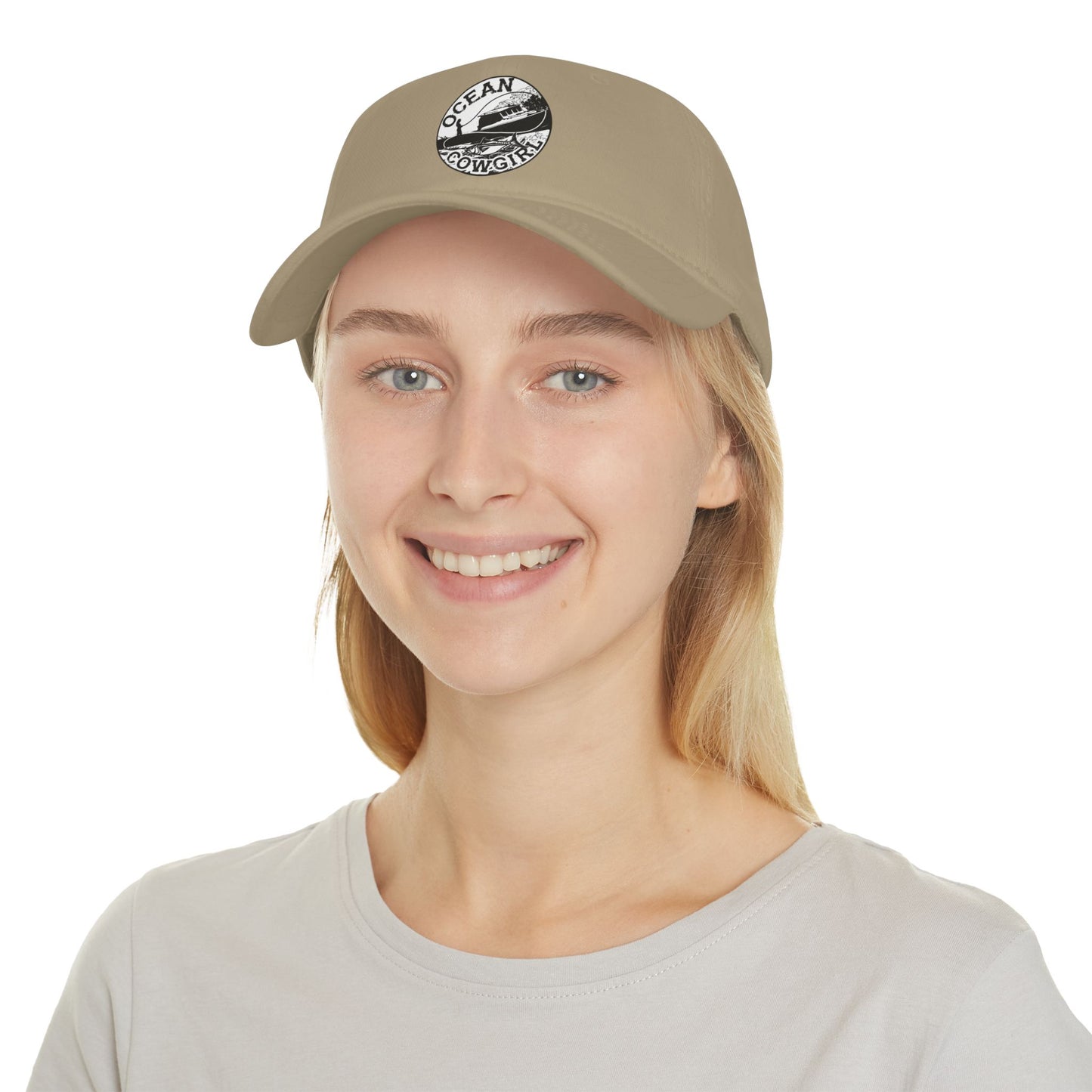 Ocean Cowgirl Low Profile Baseball Cap - Stylish Beach Hat, Outdoor Cap, Gift for Her, Summer Accessory, Coastal Vibes