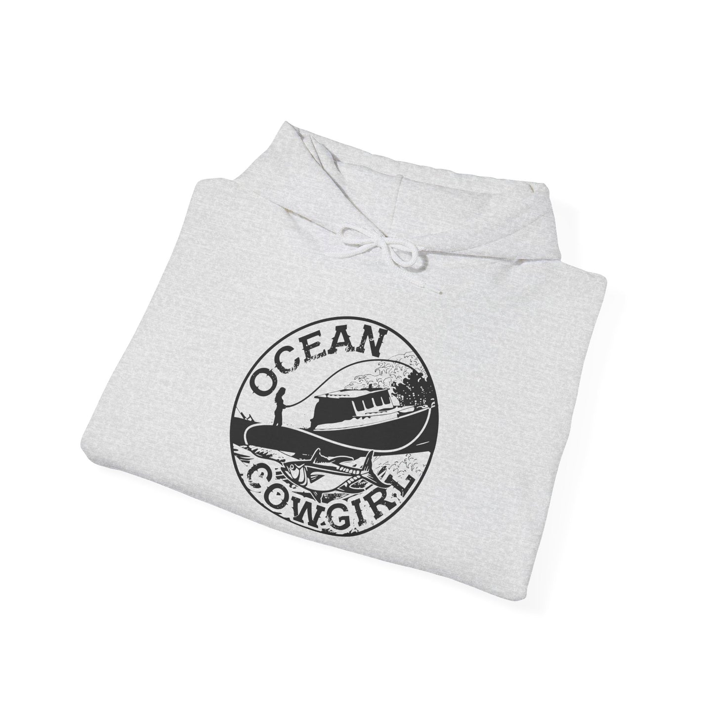 Ocean Cowgirl Hoodie - Cozy Unisex Sweatshirt for Beach Lovers, Perfect Gift for Surfing Enthusiasts, Ocean-Themed Apparel, Casual