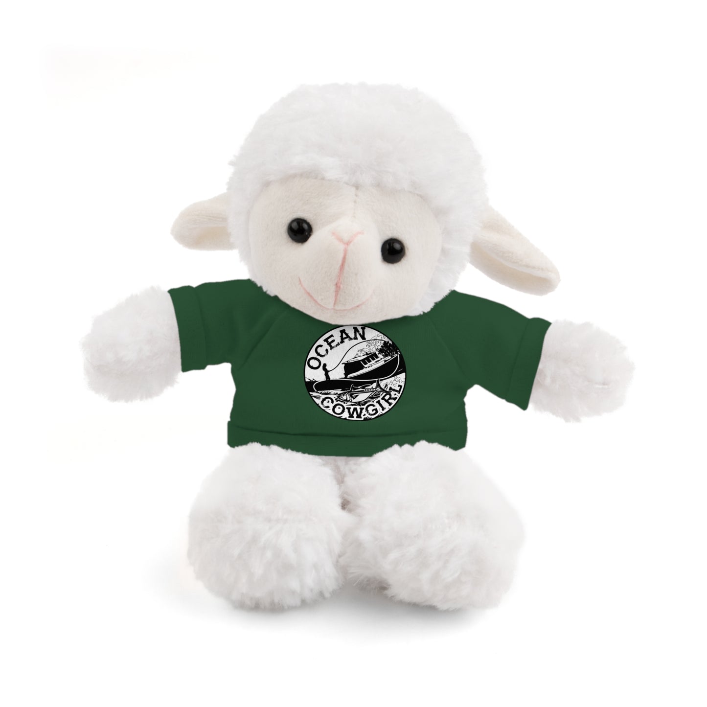 Ocean Cowgirl Cozy Cuddle Bear, Personalized Stuffed Animal, Gift for Kids, Soft Toy for Birthdays, Ocean Cowgirl Tee