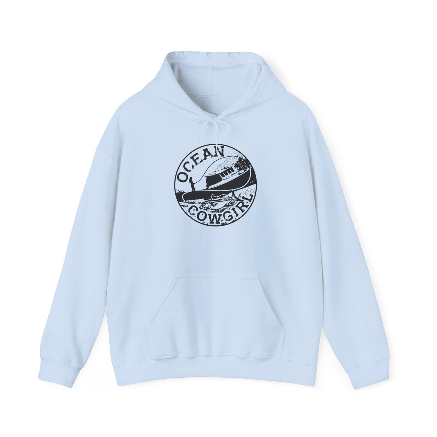 Ocean Cowgirl Hoodie - Cozy Unisex Sweatshirt for Beach Lovers, Perfect Gift for Surfing Enthusiasts, Ocean-Themed Apparel, Casual