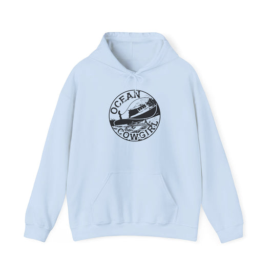 Ocean Cowgirl Hoodie - Cozy Unisex Sweatshirt for Beach Lovers, Perfect Gift for Surfing Enthusiasts, Ocean-Themed Apparel, Casual