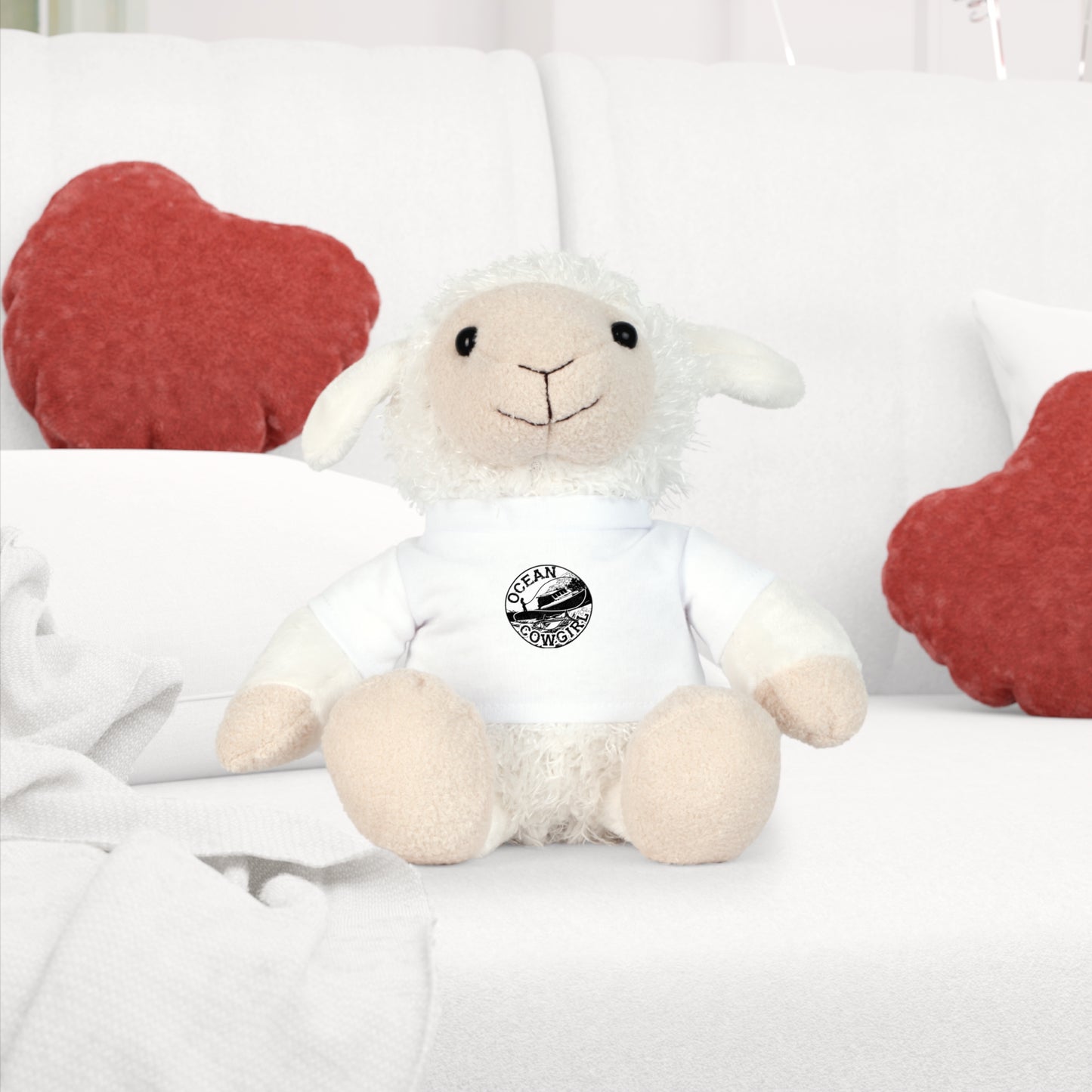 Ocean Cowgirl Adventure Plush Toy with T-Shirt, Cuddly Bear Gift, Children's Toy, Ocean Lover Gift, Birthday Surprise, Playtime Buddy
