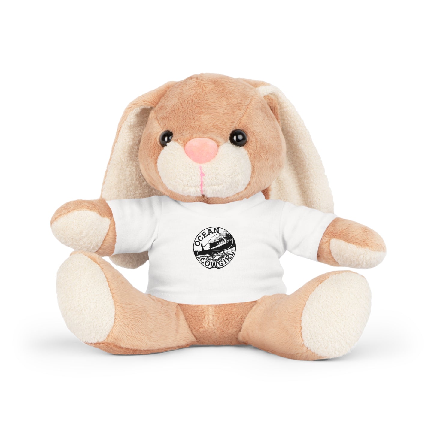 Ocean Cowgirl Adventure Plush Toy with T-Shirt, Cuddly Bear Gift, Children's Toy, Ocean Lover Gift, Birthday Surprise, Playtime Buddy
