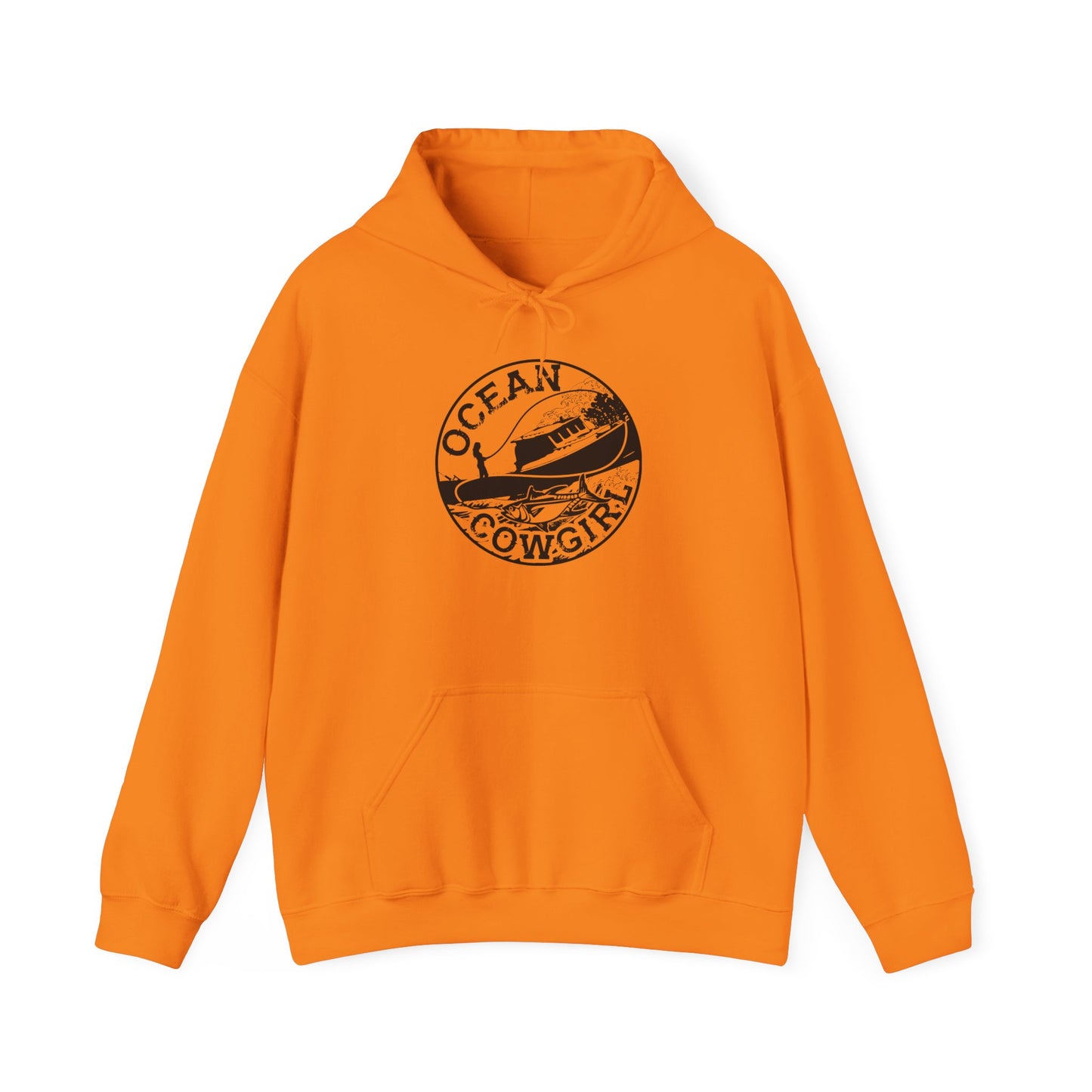 Ocean Cowgirl Hoodie - Cozy Unisex Sweatshirt for Beach Lovers, Perfect Gift for Surfing Enthusiasts, Ocean-Themed Apparel, Casual