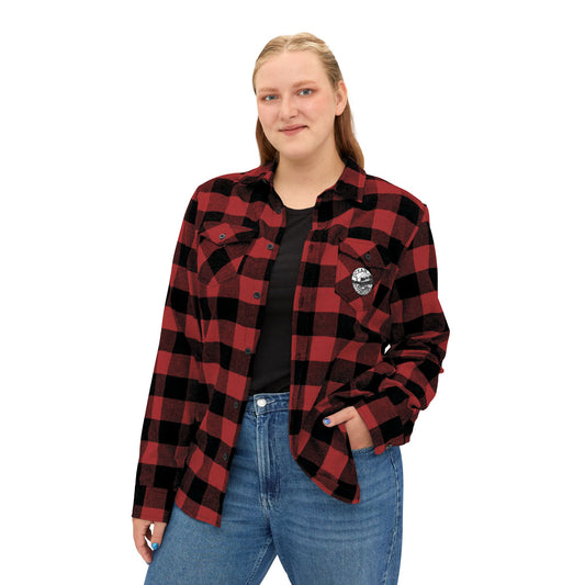 Ocean Cowgirl Cozy Unisex Flannel Shirt | Casual Outdoor Wear, Fall Fashion, Layering Essential, Relaxed Style, Gift Idea for Him/Her