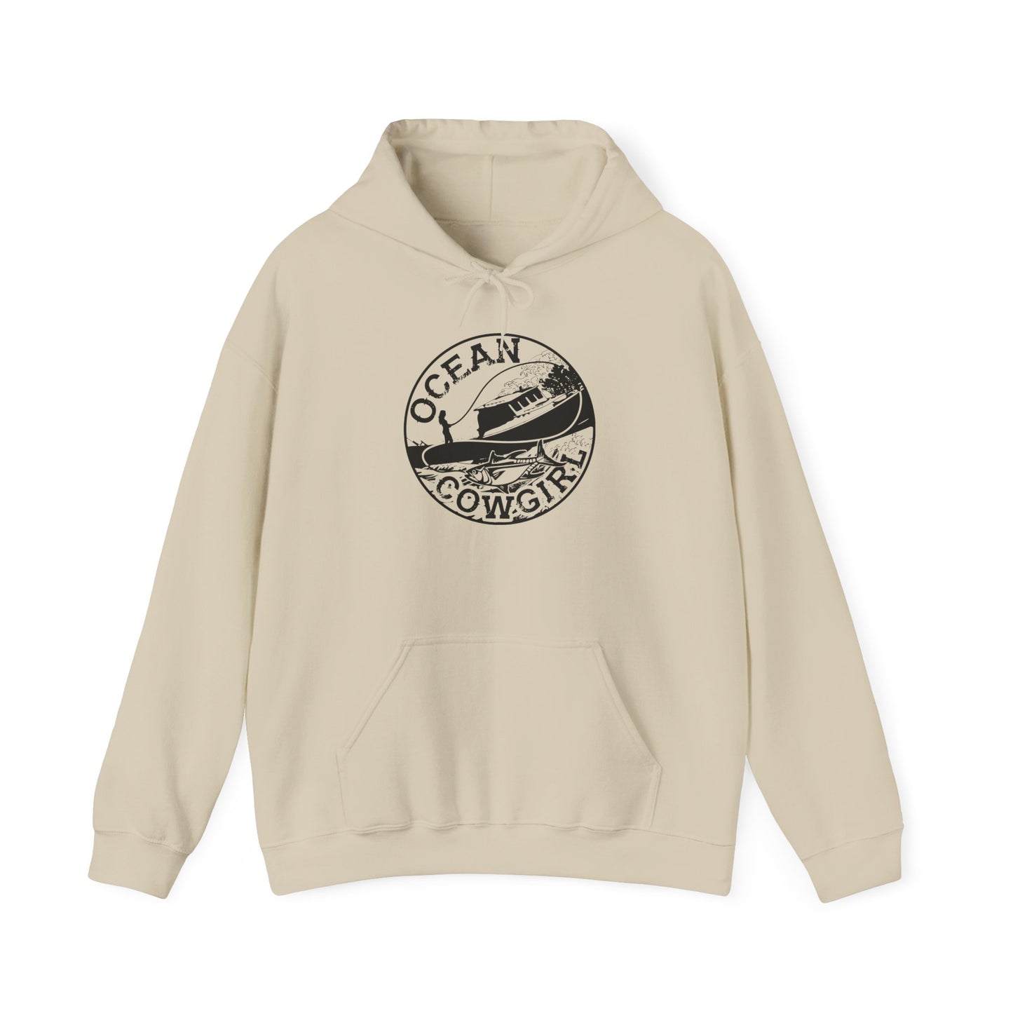 Ocean Cowgirl Hoodie - Cozy Unisex Sweatshirt for Beach Lovers, Perfect Gift for Surfing Enthusiasts, Ocean-Themed Apparel, Casual