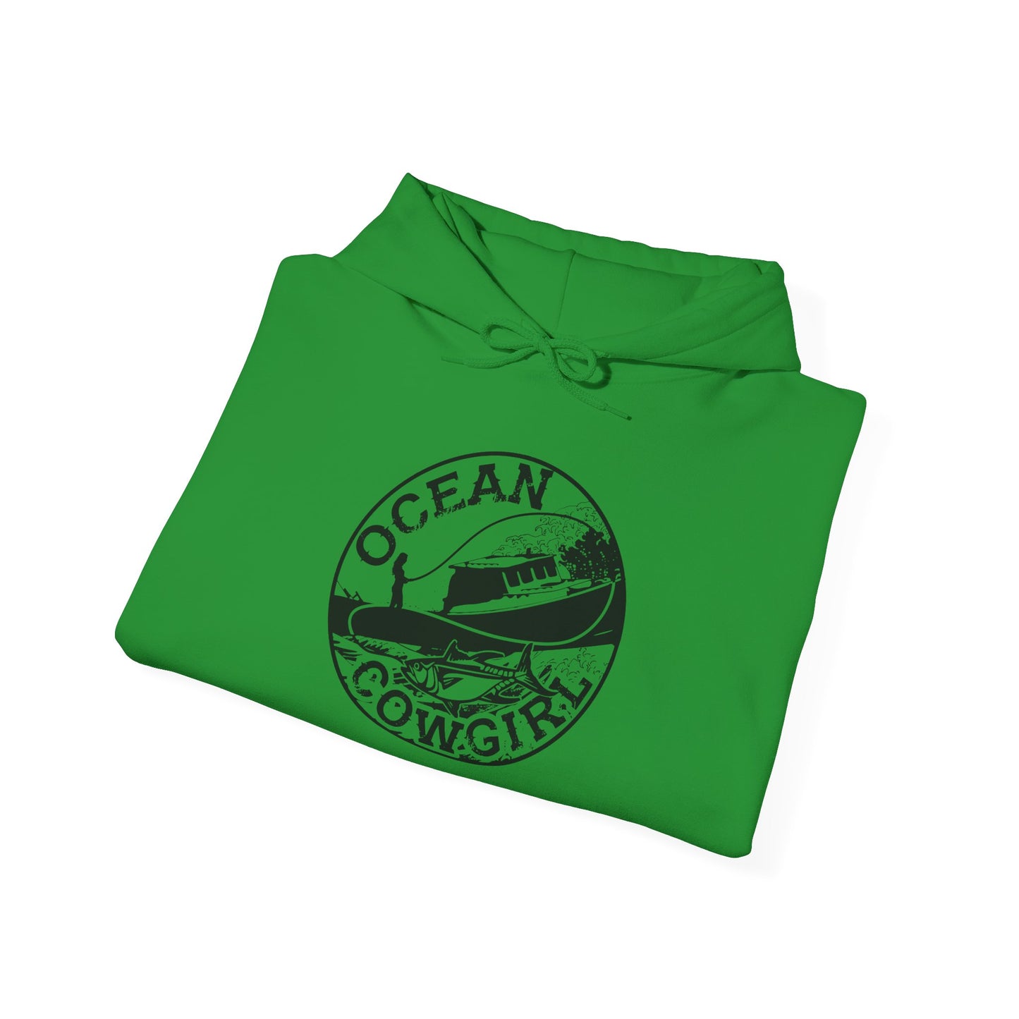 Ocean Cowgirl Hoodie - Cozy Unisex Sweatshirt for Beach Lovers, Perfect Gift for Surfing Enthusiasts, Ocean-Themed Apparel, Casual