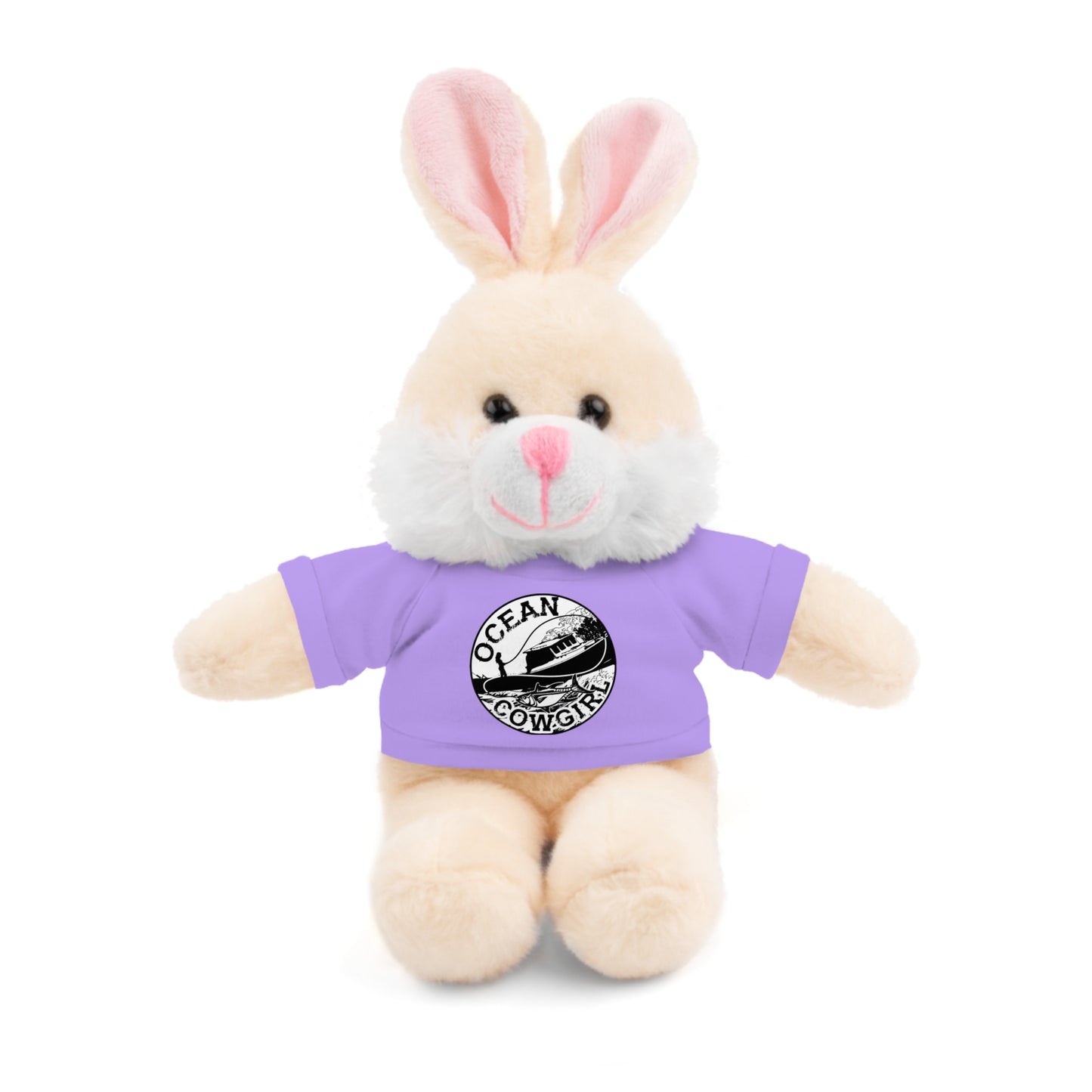 Ocean Cowgirl Cozy Cuddle Bear, Personalized Stuffed Animal, Gift for Kids, Soft Toy for Birthdays, Ocean Cowgirl Tee