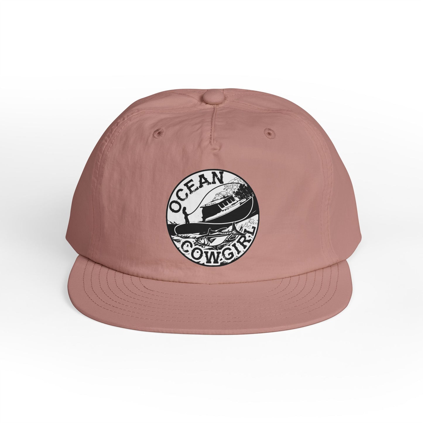 Ocean Cowgirl Vibes Surf Cap, Adjustable Beach Hat, Summer Accessory, Gift for Surfers, Casual Outdoor Wear