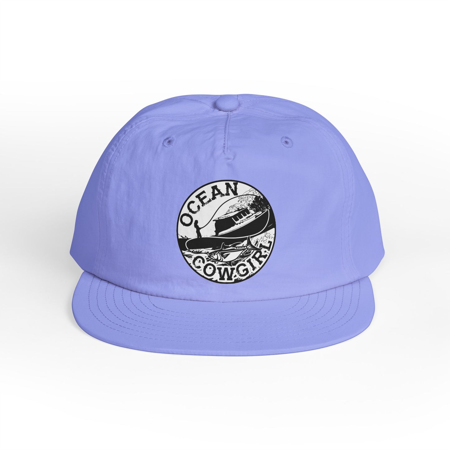 Ocean Cowgirl Vibes Surf Cap, Adjustable Beach Hat, Summer Accessory, Gift for Surfers, Casual Outdoor Wear
