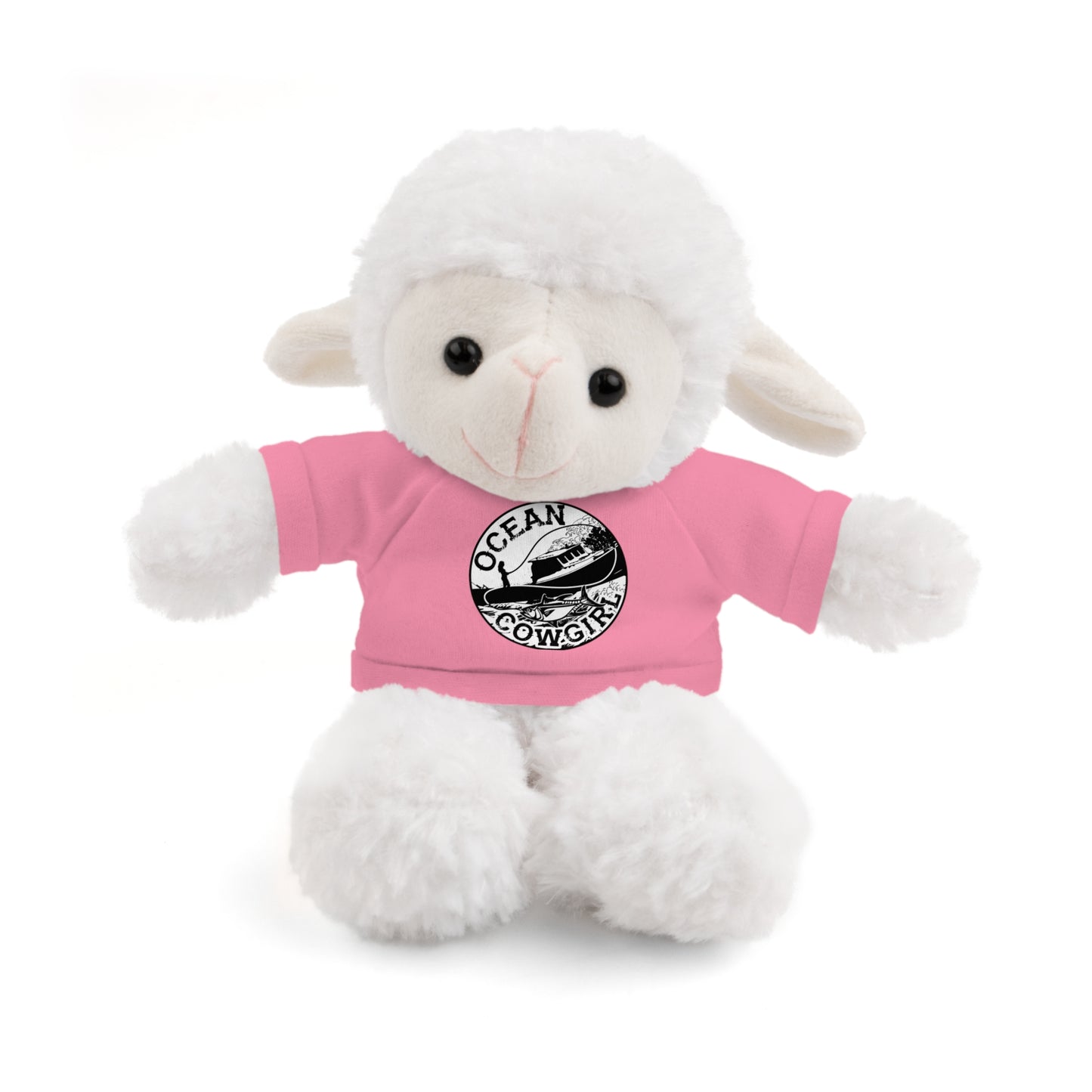 Ocean Cowgirl Cozy Cuddle Bear, Personalized Stuffed Animal, Gift for Kids, Soft Toy for Birthdays, Ocean Cowgirl Tee