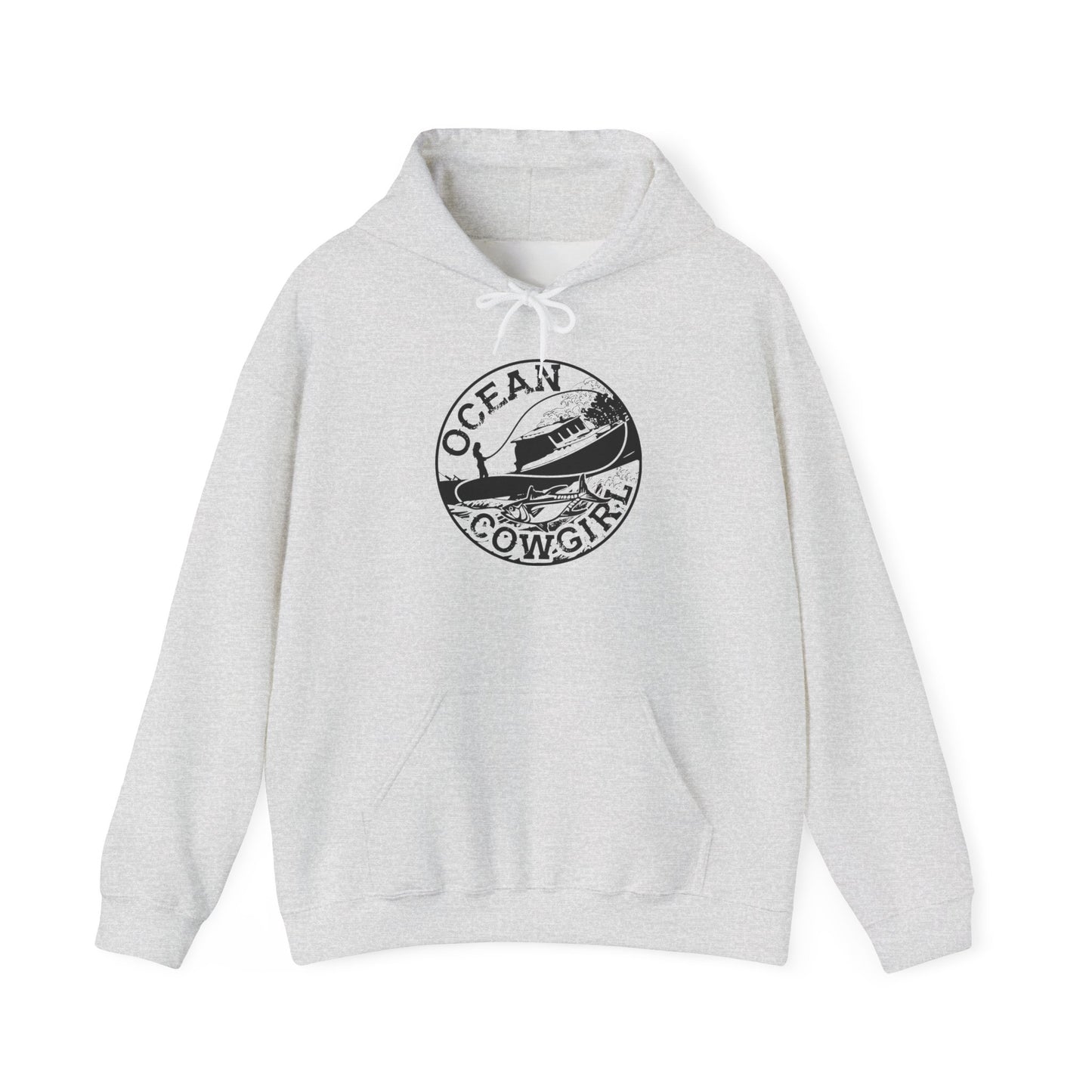 Ocean Cowgirl Hoodie - Cozy Unisex Sweatshirt for Beach Lovers, Perfect Gift for Surfing Enthusiasts, Ocean-Themed Apparel, Casual