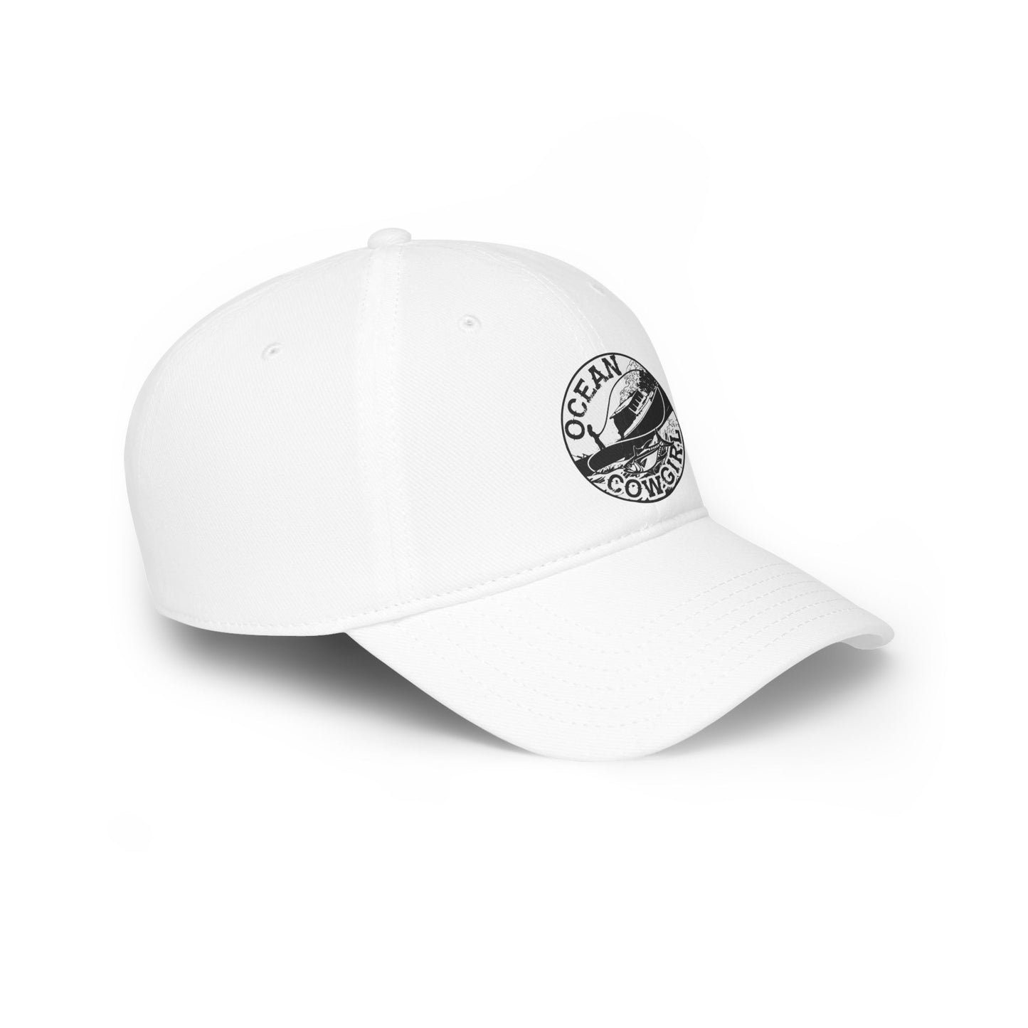 Ocean Cowgirl Low Profile Baseball Cap - Stylish Beach Hat, Outdoor Cap, Gift for Her, Summer Accessory, Coastal Vibes