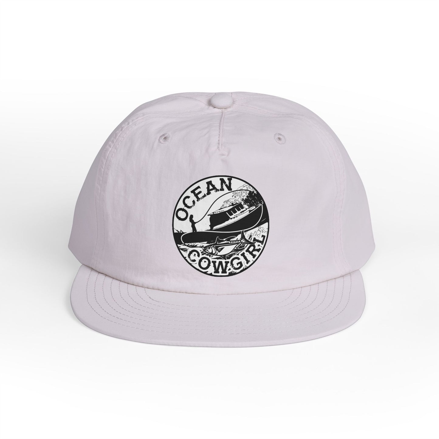 Ocean Cowgirl Vibes Surf Cap, Adjustable Beach Hat, Summer Accessory, Gift for Surfers, Casual Outdoor Wear