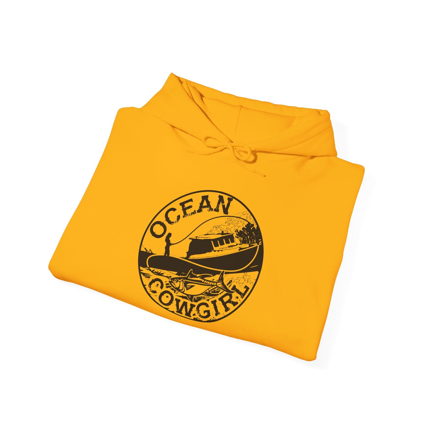 Ocean Cowgirl Hoodie - Cozy Unisex Sweatshirt for Beach Lovers, Perfect Gift for Surfing Enthusiasts, Ocean-Themed Apparel, Casual