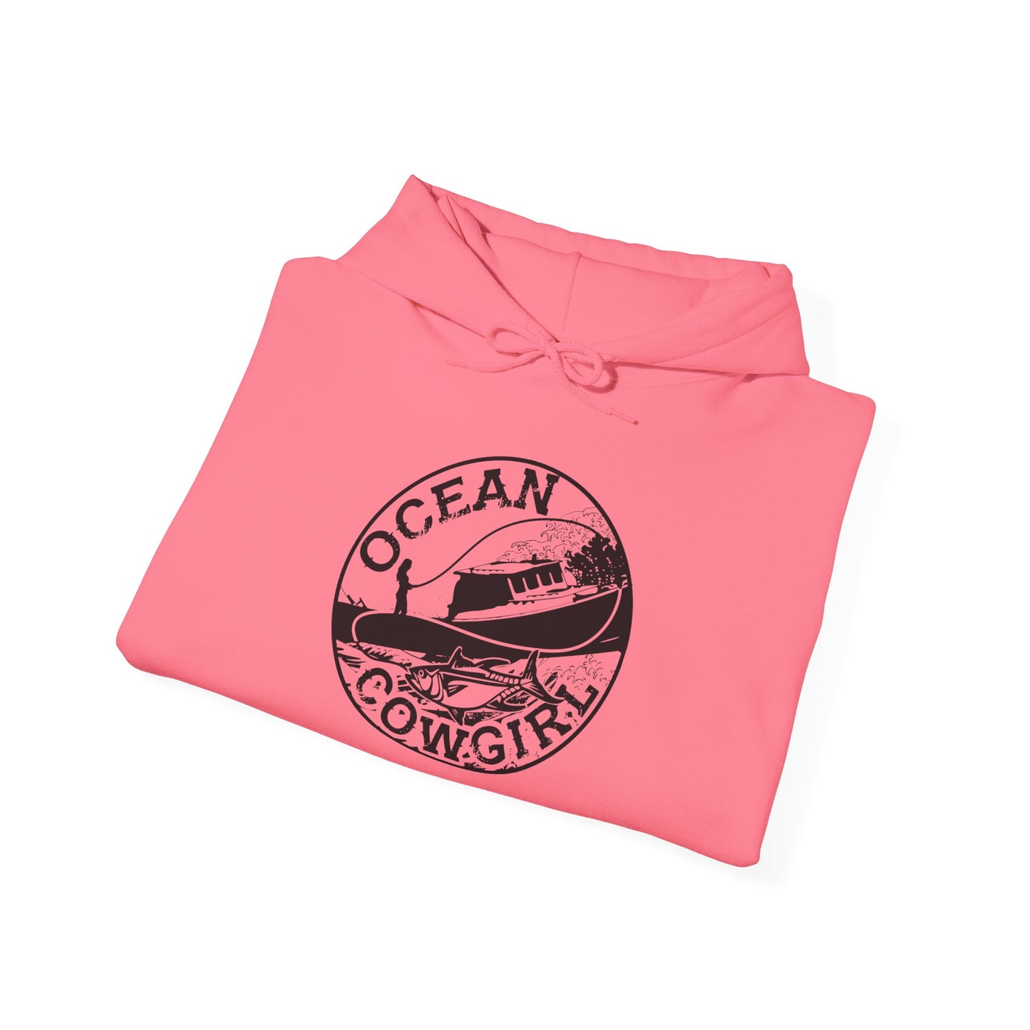 Ocean Cowgirl Hoodie - Cozy Unisex Sweatshirt for Beach Lovers, Perfect Gift for Surfing Enthusiasts, Ocean-Themed Apparel, Casual
