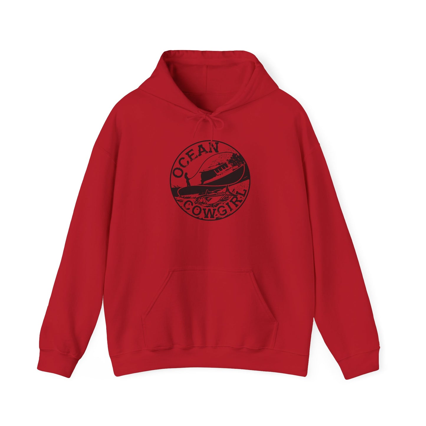 Ocean Cowgirl Hoodie - Cozy Unisex Sweatshirt for Beach Lovers, Perfect Gift for Surfing Enthusiasts, Ocean-Themed Apparel, Casual