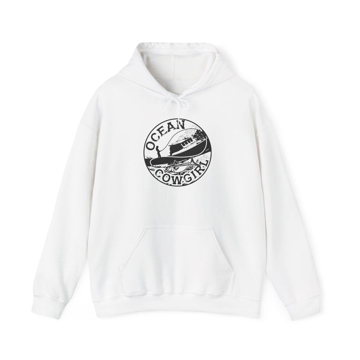 Ocean Cowgirl Hoodie - Cozy Unisex Sweatshirt for Beach Lovers, Perfect Gift for Surfing Enthusiasts, Ocean-Themed Apparel, Casual