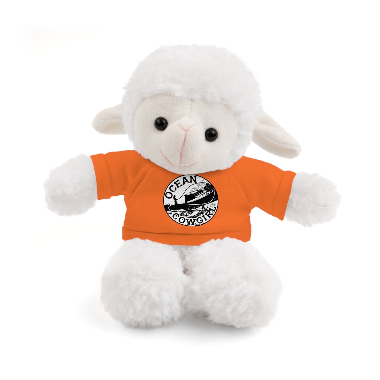 Ocean Cowgirl Cozy Cuddle Bear, Personalized Stuffed Animal, Gift for Kids, Soft Toy for Birthdays, Ocean Cowgirl Tee