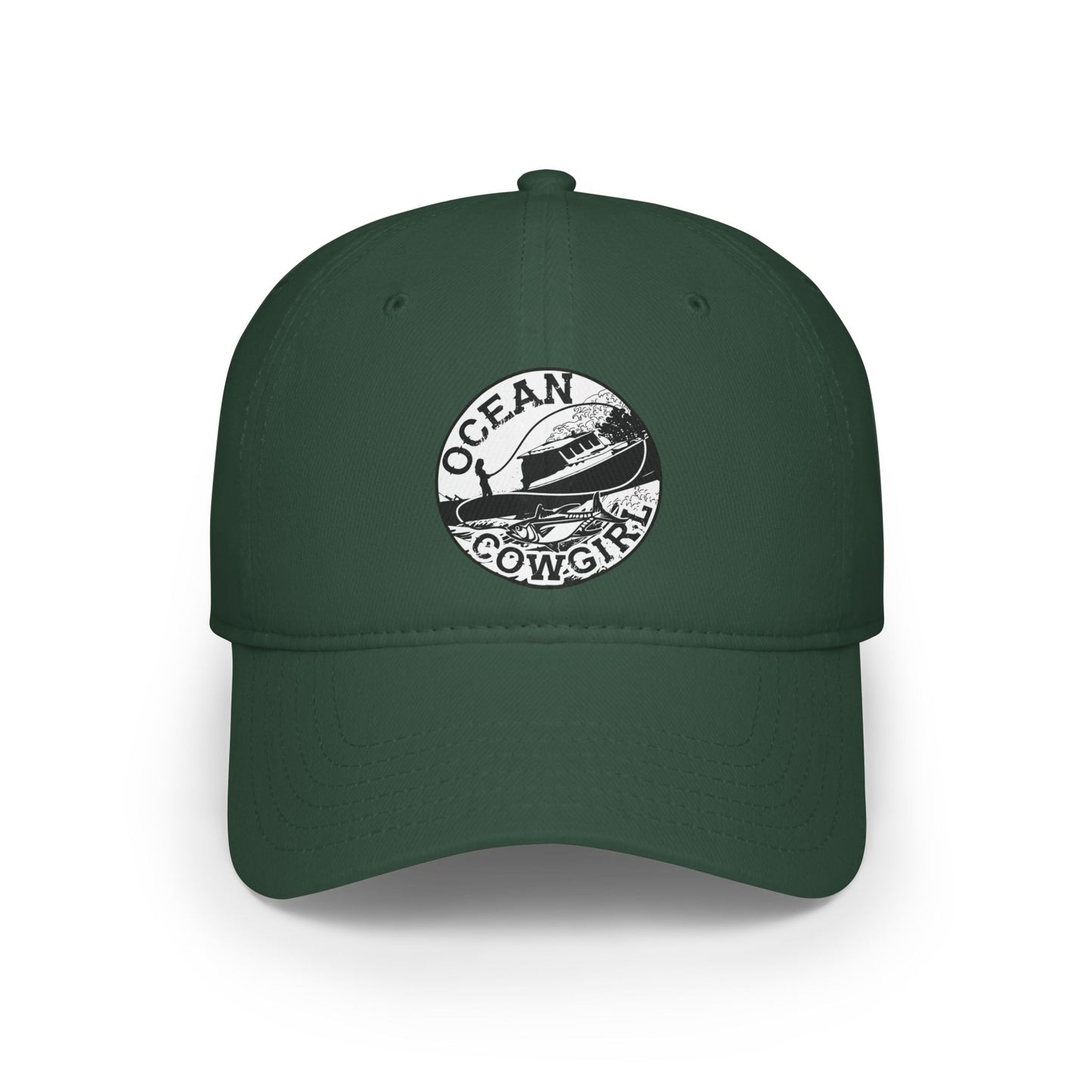 Ocean Cowgirl Low Profile Baseball Cap - Stylish Beach Hat, Outdoor Cap, Gift for Her, Summer Accessory, Coastal Vibes
