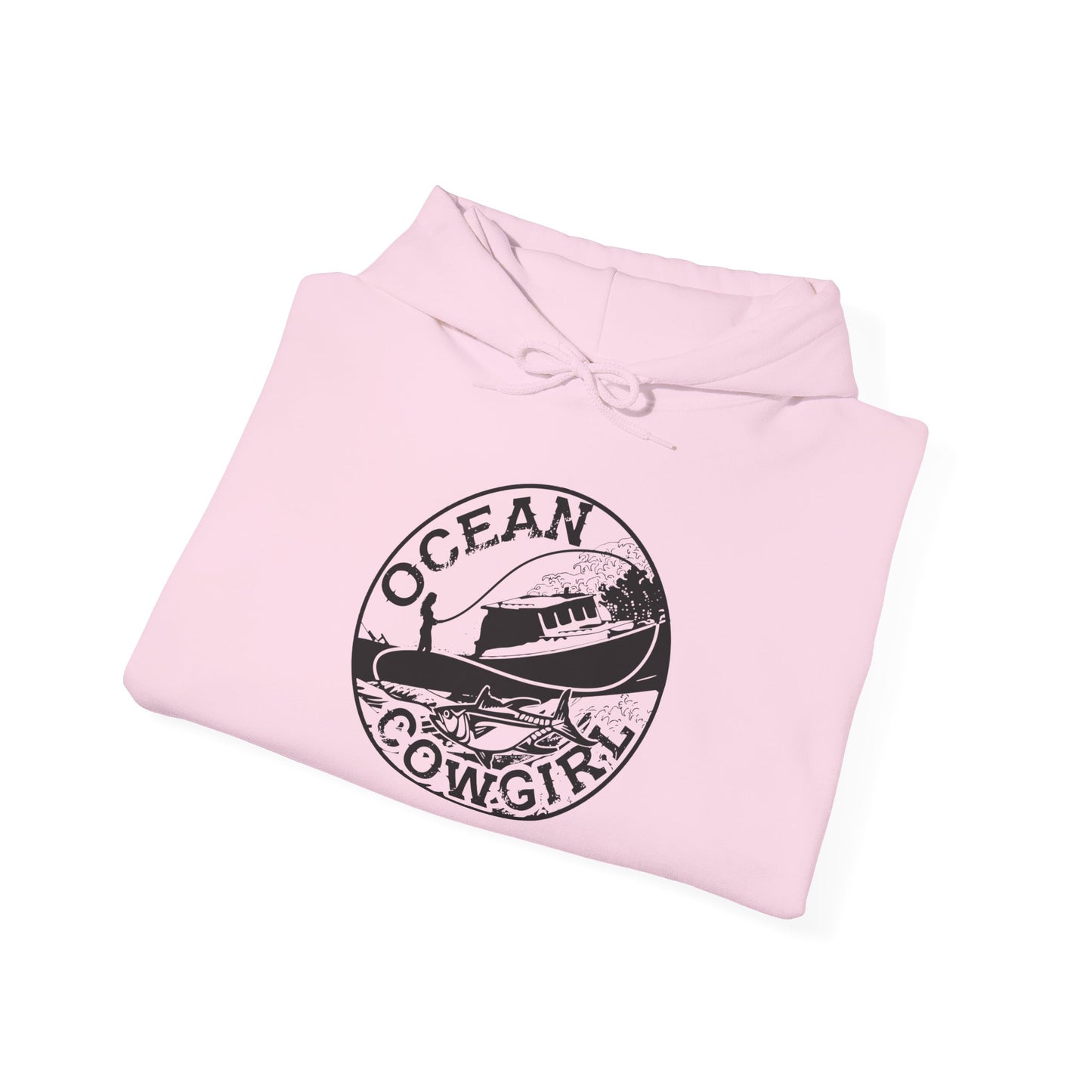 Ocean Cowgirl Hoodie - Cozy Unisex Sweatshirt for Beach Lovers, Perfect Gift for Surfing Enthusiasts, Ocean-Themed Apparel, Casual