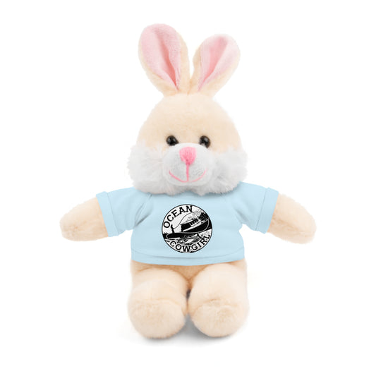 Ocean Cowgirl Cozy Cuddle Bear, Personalized Stuffed Animal, Gift for Kids, Soft Toy for Birthdays, Ocean Cowgirl Tee