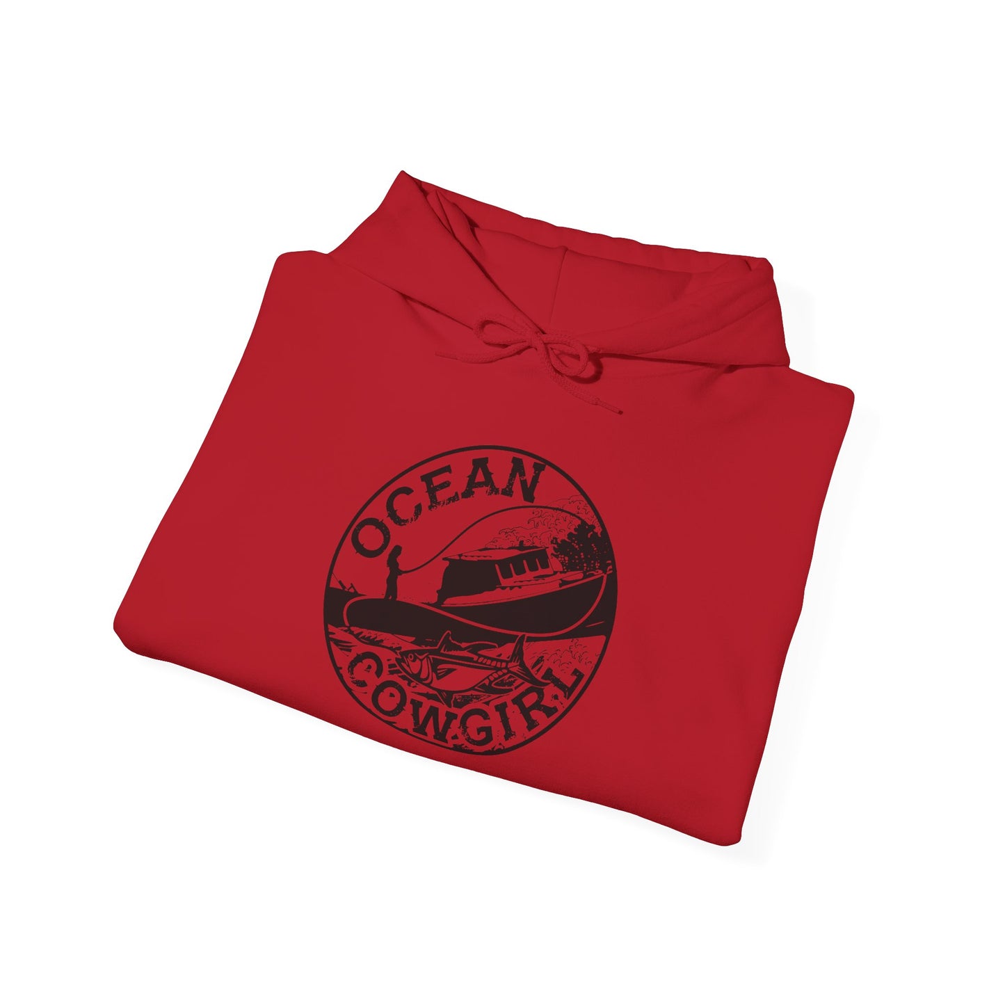 Ocean Cowgirl Hoodie - Cozy Unisex Sweatshirt for Beach Lovers, Perfect Gift for Surfing Enthusiasts, Ocean-Themed Apparel, Casual