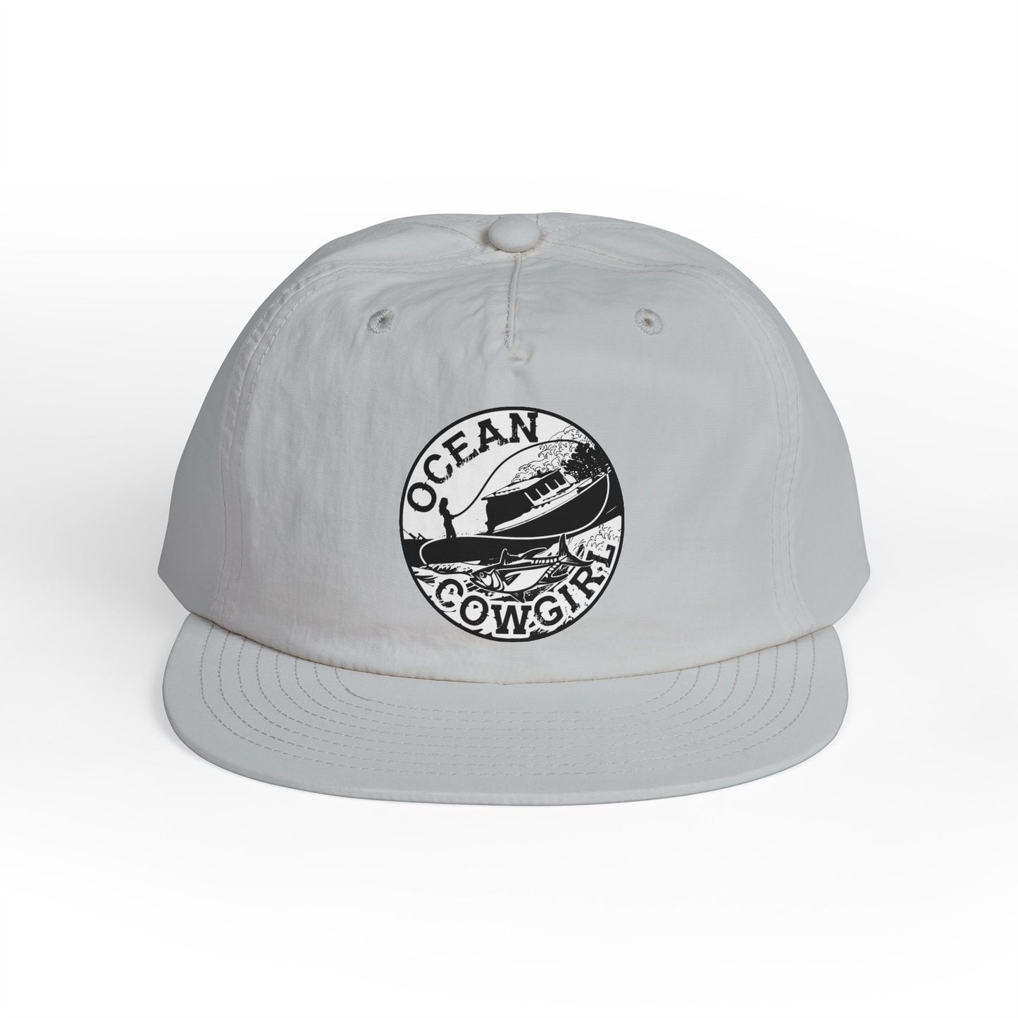 Ocean Cowgirl Vibes Surf Cap, Adjustable Beach Hat, Summer Accessory, Gift for Surfers, Casual Outdoor Wear