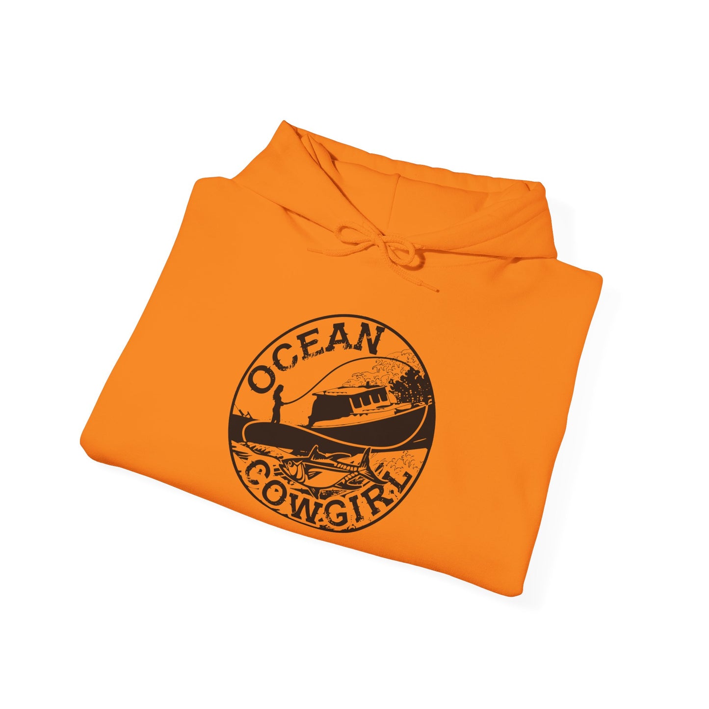 Ocean Cowgirl Hoodie - Cozy Unisex Sweatshirt for Beach Lovers, Perfect Gift for Surfing Enthusiasts, Ocean-Themed Apparel, Casual