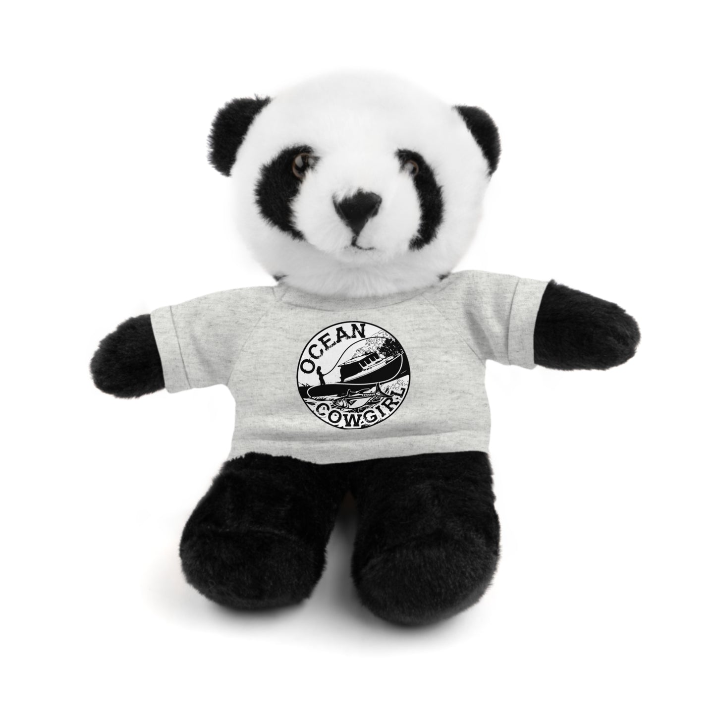 Ocean Cowgirl Cozy Cuddle Bear, Personalized Stuffed Animal, Gift for Kids, Soft Toy for Birthdays, Ocean Cowgirl Tee