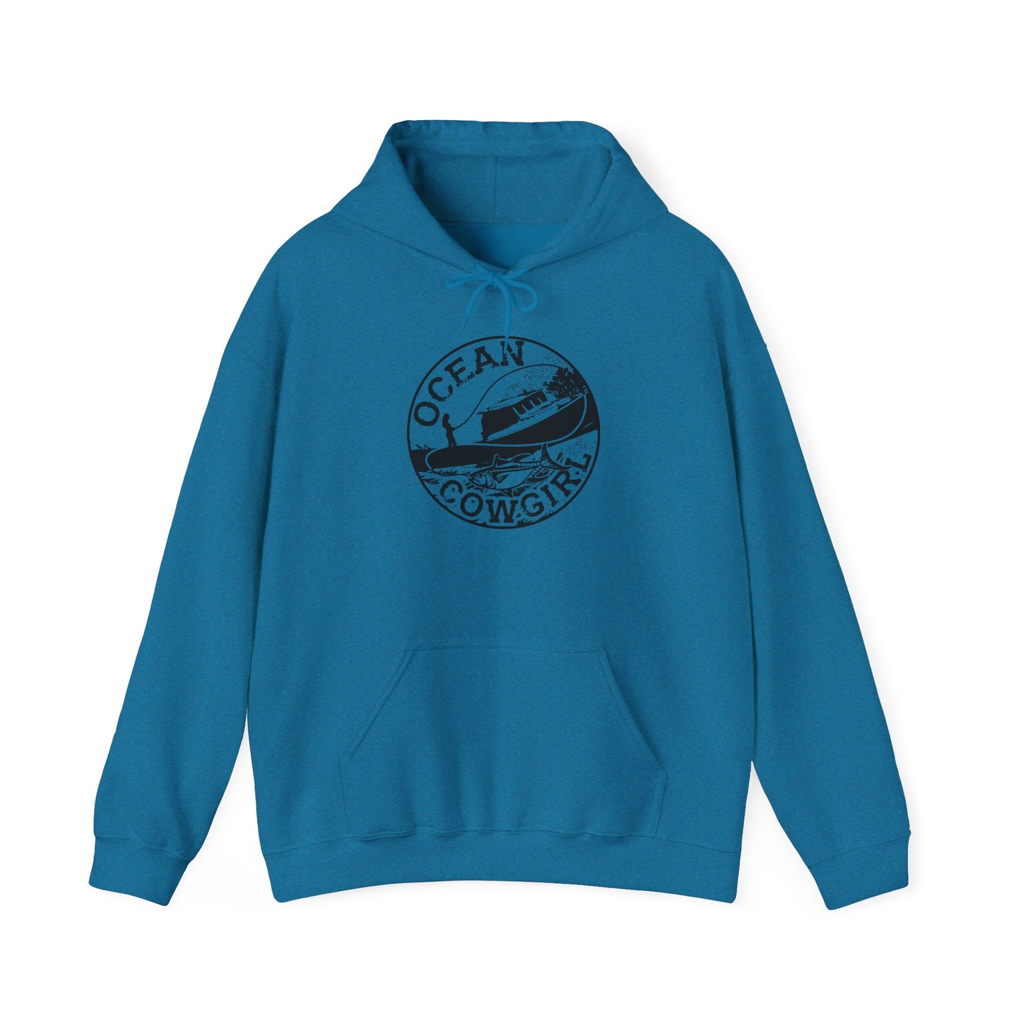 Ocean Cowgirl Hoodie - Cozy Unisex Sweatshirt for Beach Lovers, Perfect Gift for Surfing Enthusiasts, Ocean-Themed Apparel, Casual