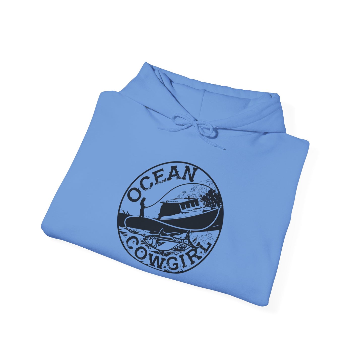 Ocean Cowgirl Hoodie - Cozy Unisex Sweatshirt for Beach Lovers, Perfect Gift for Surfing Enthusiasts, Ocean-Themed Apparel, Casual