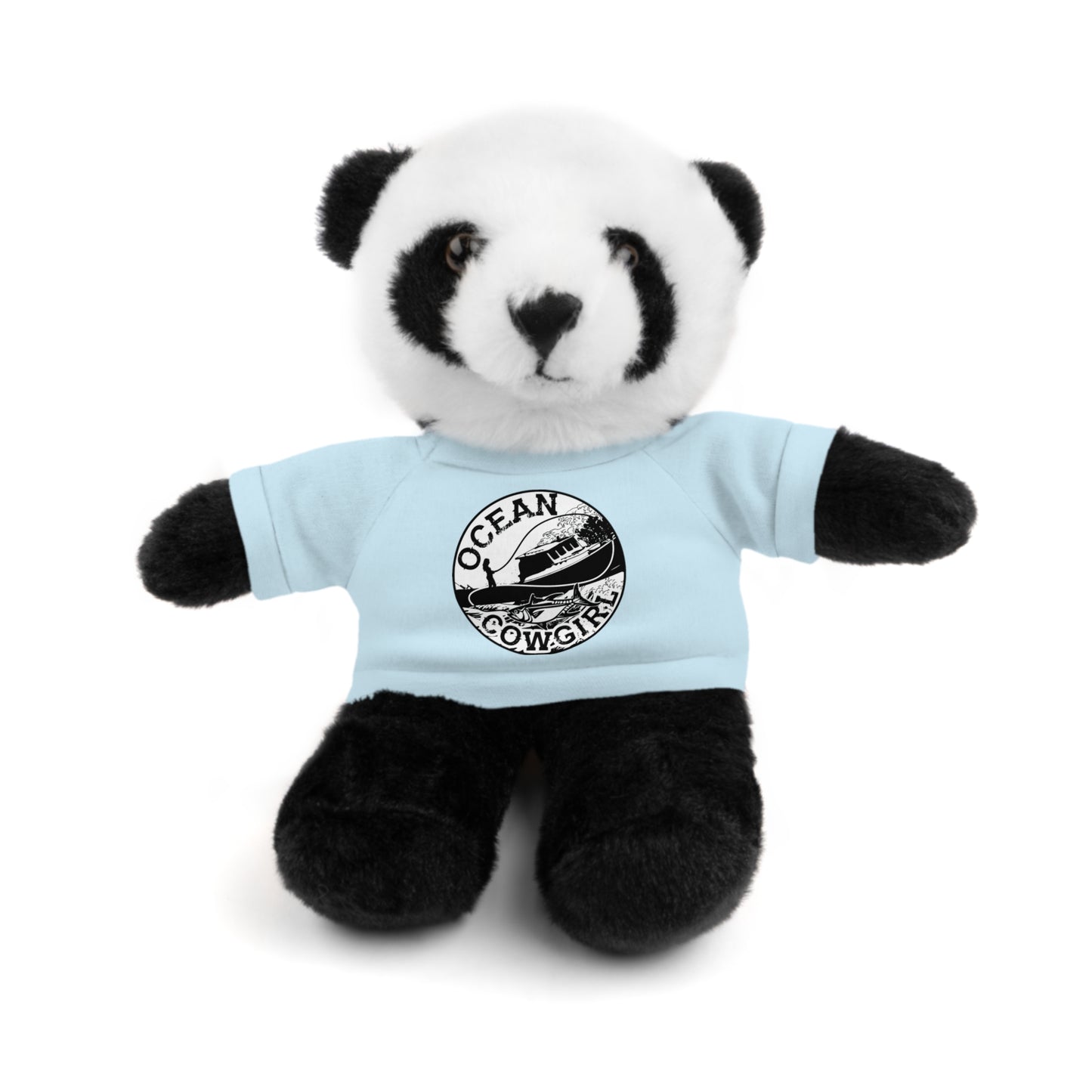 Ocean Cowgirl Cozy Cuddle Bear, Personalized Stuffed Animal, Gift for Kids, Soft Toy for Birthdays, Ocean Cowgirl Tee