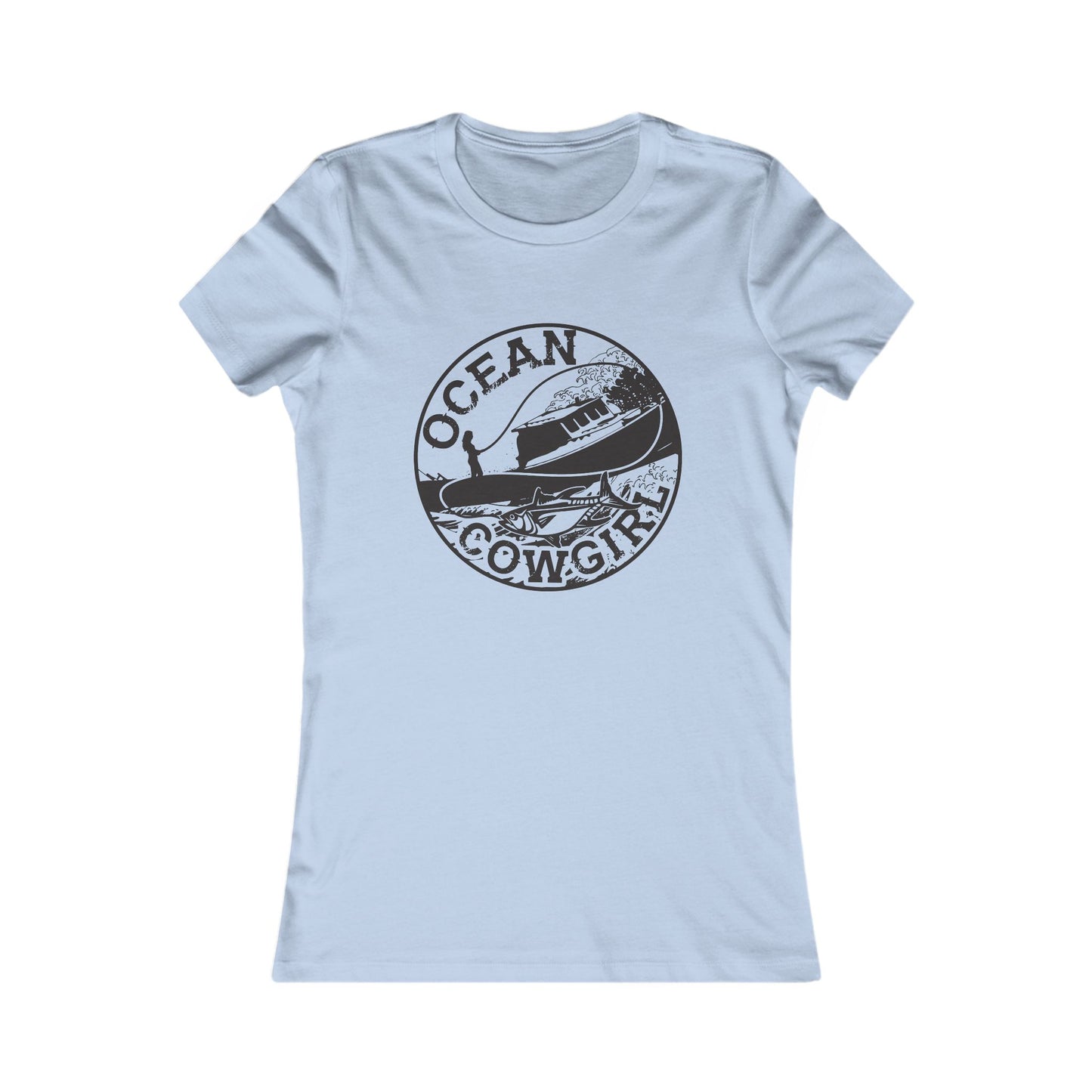 Ocean Cowgirl Vintage Tee - Perfect for Beach Lovers, Summer Casual Wear, Coastal Vibes, Gift for Ocean Enthusiasts