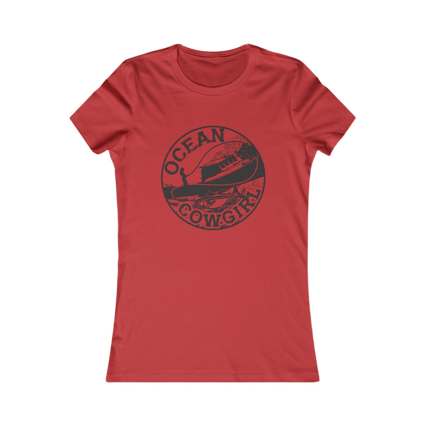 Ocean Cowgirl Vintage Tee - Perfect for Beach Lovers, Summer Casual Wear, Coastal Vibes, Gift for Ocean Enthusiasts