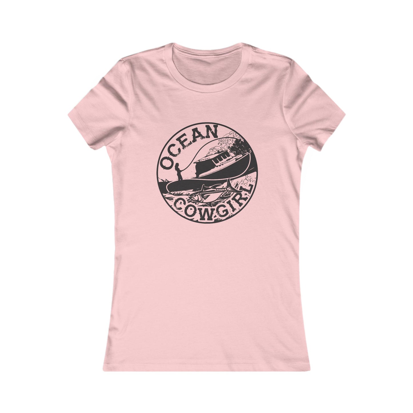 Ocean Cowgirl Vintage Tee - Perfect for Beach Lovers, Summer Casual Wear, Coastal Vibes, Gift for Ocean Enthusiasts