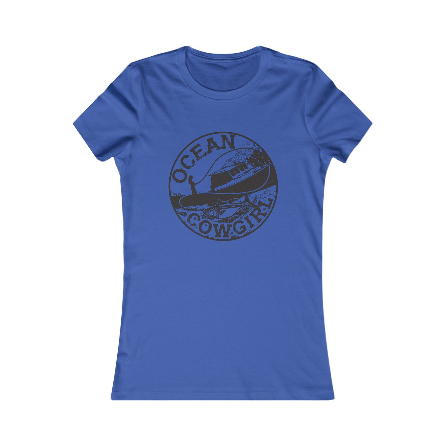 Ocean Cowgirl Vintage Tee - Perfect for Beach Lovers, Summer Casual Wear, Coastal Vibes, Gift for Ocean Enthusiasts
