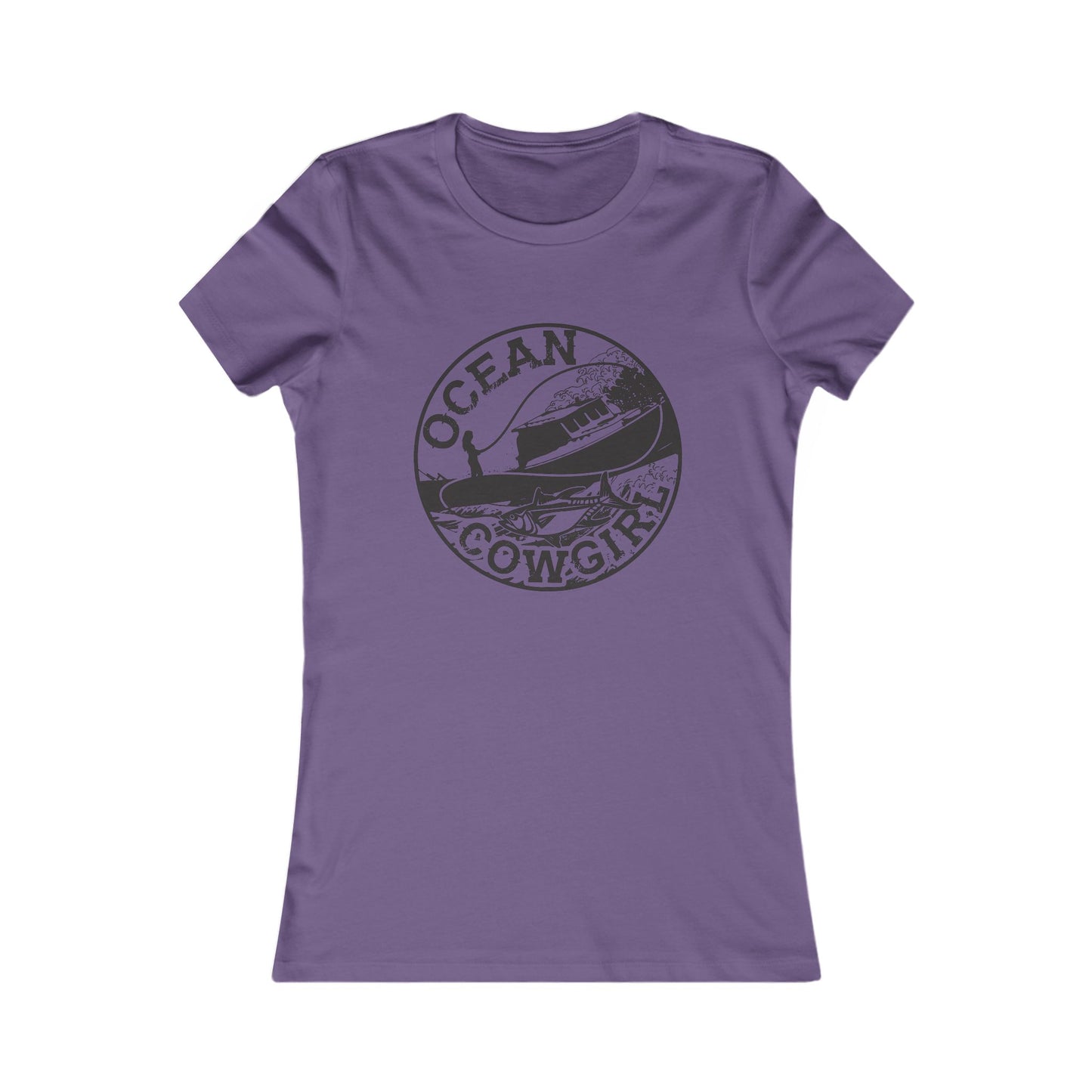 Ocean Cowgirl Vintage Tee - Perfect for Beach Lovers, Summer Casual Wear, Coastal Vibes, Gift for Ocean Enthusiasts